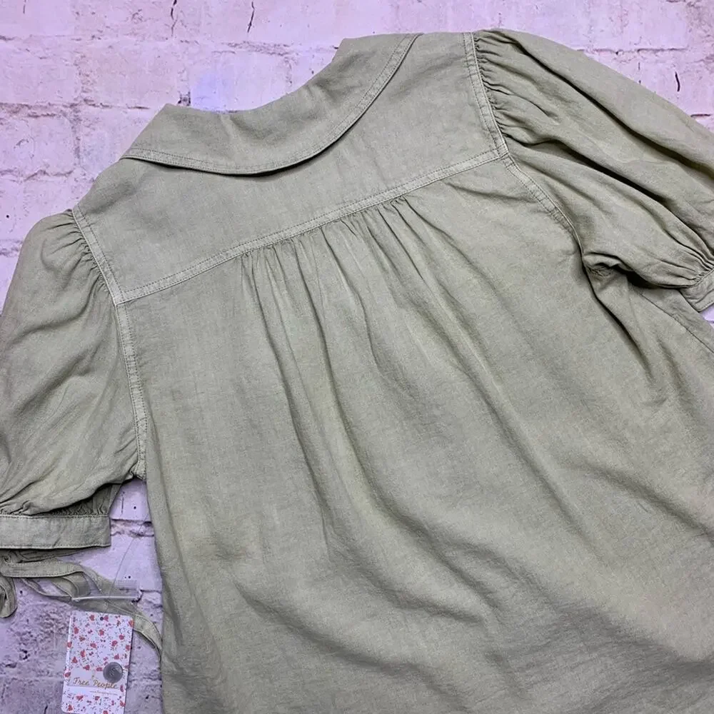 Free People Safari Babe Top in Fern